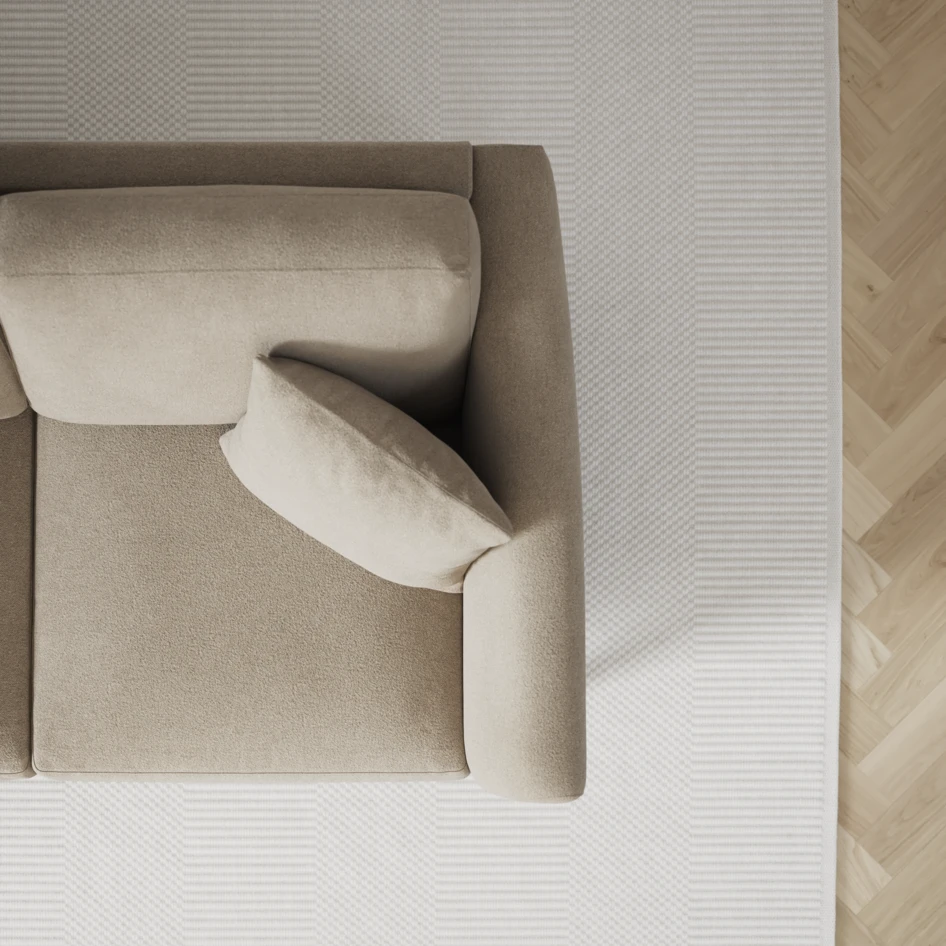 Eden - 3-sits soffa med divan vänster och schäslong höger - Beige