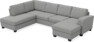 Friday - 3-sits soffa med divan vänster och schäslong höger - Grå
