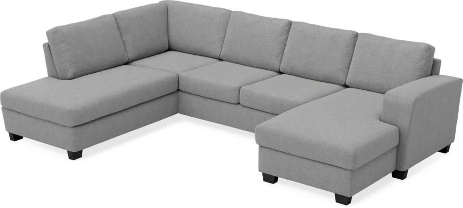 Friday - 3-sits soffa med divan vänster och schäslong höger - Grå