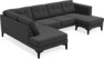 Rio - 3-sits soffa med divan vänster och schäslong höger - Grå