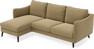 Madison Lux - 2-sits soffa med schäslong vänster - Brun