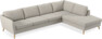 County - 3-sits soffa med divan höger - Beige