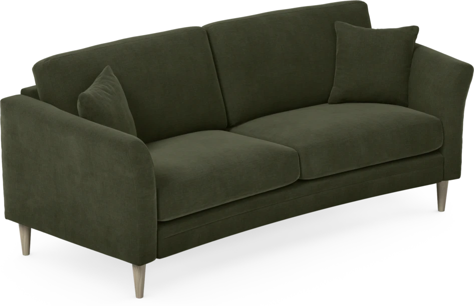 Eden - 2,5-sits soffa svängd - Grön
