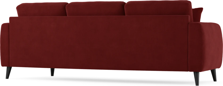 Eden - 3-sits soffa svängd - Röd