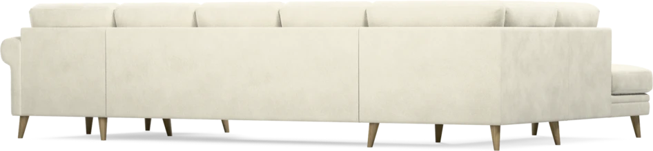 Eden - 3-sits soffa med divan vänster och schäslong höger - Vit