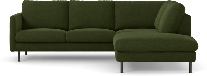 Madison Lux - 2-sits soffa med divan höger - Grön