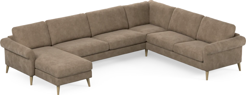 Bridge - Hörnsoffa, 3+2-sits med schäslong vänster - Beige