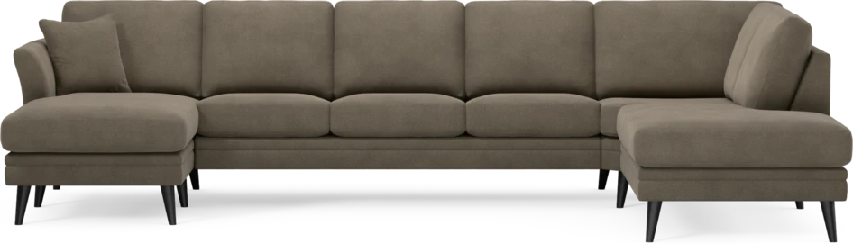 Eden - 3-sits soffa med schäslong vänster och divan höger - Beige