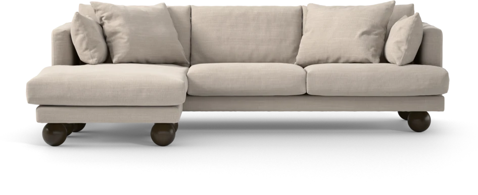 Harper - 4-sits med schäslong vänster - Beige