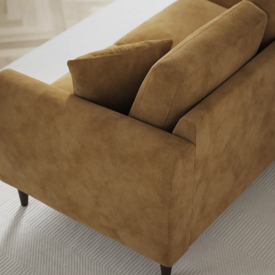 Eden - 2-sits soffa - Gul
