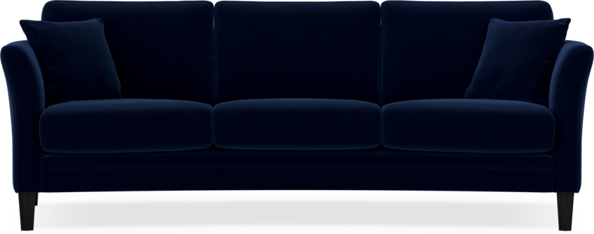 Eden - 3-sits soffa svängd - Blå
