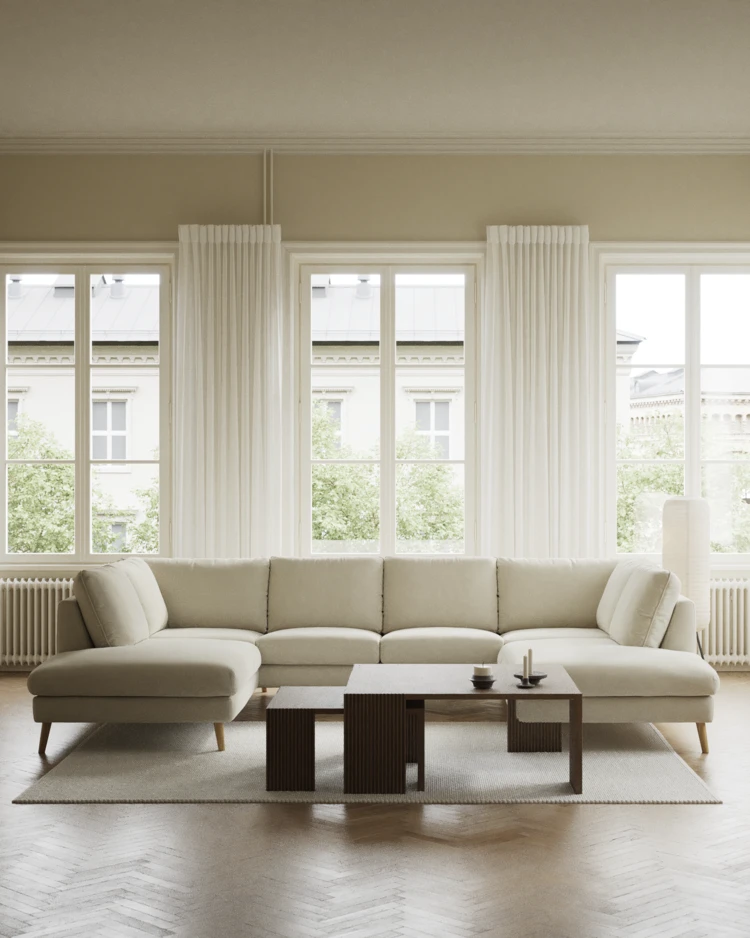 Madison Lux - 2-sits soffa med divan vänster och höger - inspiration