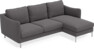 Madison Lux - 2-sits soffa med schäslong höger - Grå