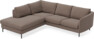 Madison - 2-sits soffa med divan vänster - Brun