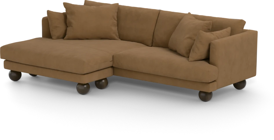 Harper - 4-sits med schäslong XL vänster - Gul