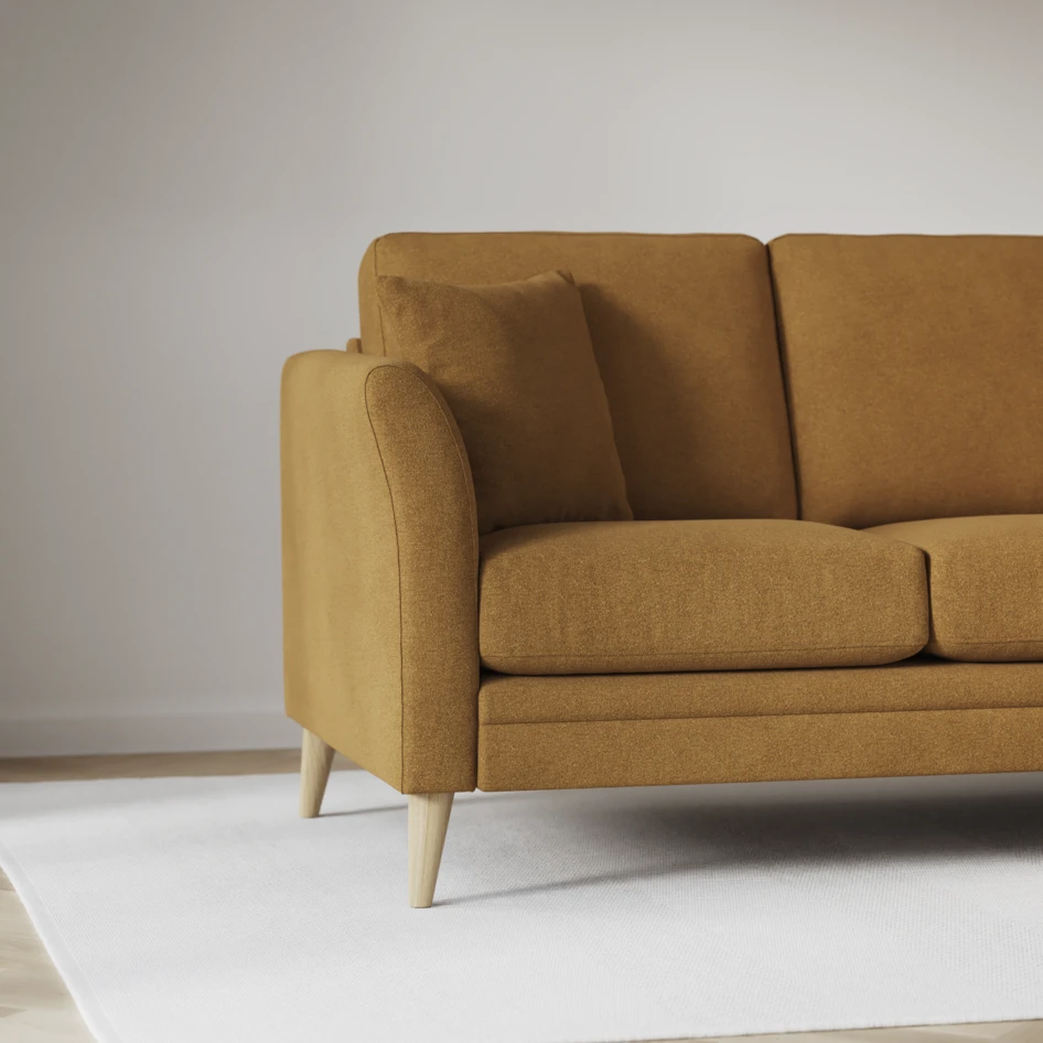 Eden - 2,5-sits soffa svängd - Gul