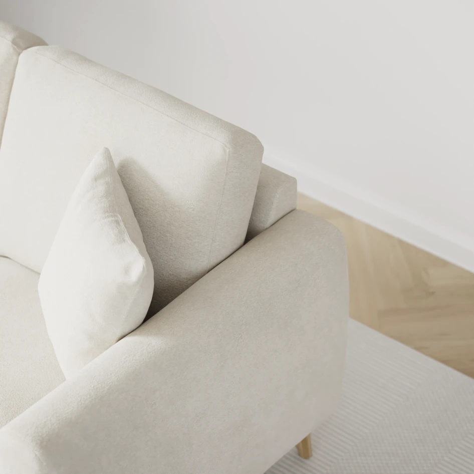 Eden - 3-sits soffa - Vit