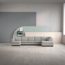 Nevada - 4-sits soffa med schäslong vänster och divan höger - Beige