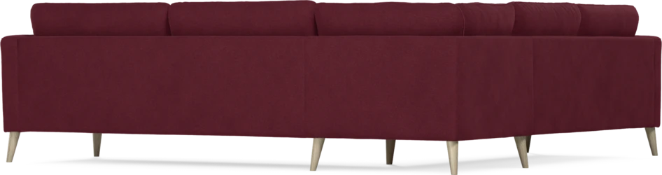 Bridge - Hörnsoffa, 2+3-sits - Röd