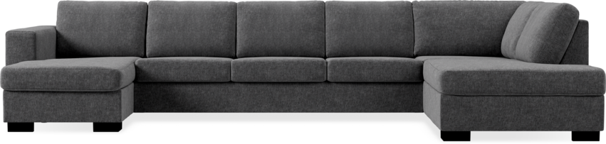 Nevada - 4-sits soffa med schäslong vänster och divan höger - Grå