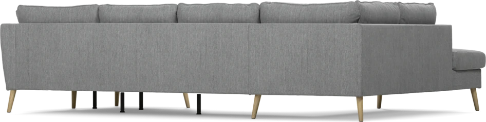 County - 3-sits soffa med divan vänster och schäslong höger - Grå