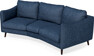 Madison - 3-sits soffa svängd, 70 cm - Blå