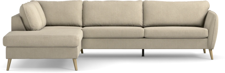 County - 2,5-sits soffa med divan vänster - Beige