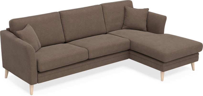 Eden - 2,5-sits soffa med schäslong - Beige