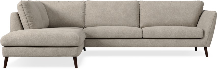 Madison - 3-sits soffa med divan vänster - Vit