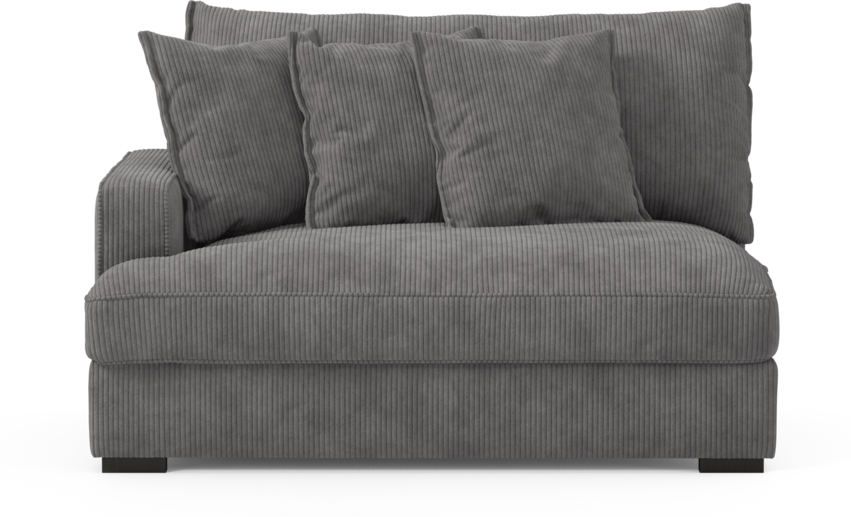 Rossi - 2-sits med armstöd vänster - Grå