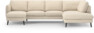 Madison Lux - 2-sits soffa med schäslong vänster och divan höger - Beige