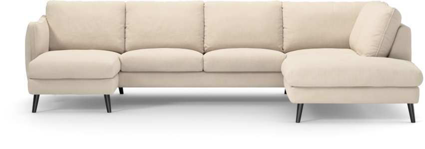 Madison Lux - 2-sits soffa med schäslong vänster och divan höger - Beige
