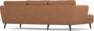Madison Lux - 2-sits soffa med schäslong vänster - Orange