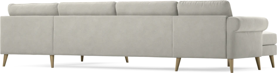 Bridge - 3-sits soffa med schäslong vänster och divan höger - Grå