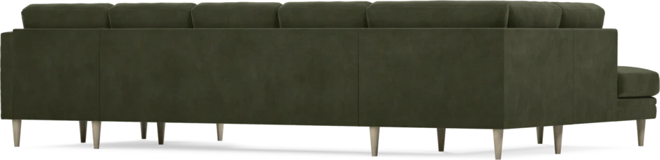 Eden - 3-sits soffa med divan vänster och schäslong höger - Grön