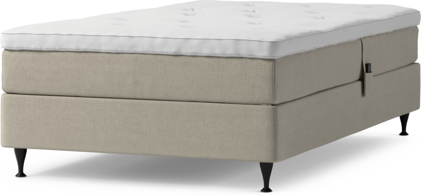 Delux Sense - Ställbar säng, enkelsäng med bäddmadrass och sängben