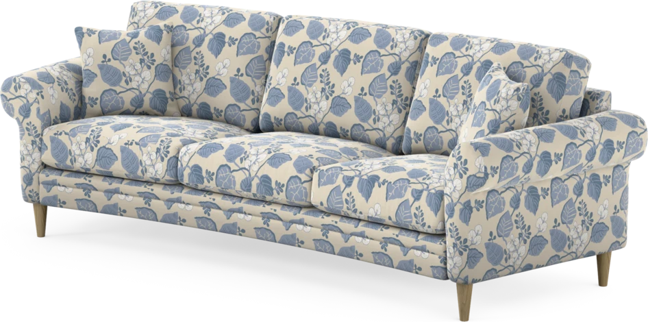 Eden - 3-sits soffa svängd - Flerfärgad