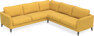 Bridge - Hörnsoffa, 3+3-sits - Gul
