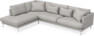 Harper - 3-sits soffa med divan vänster - Vit