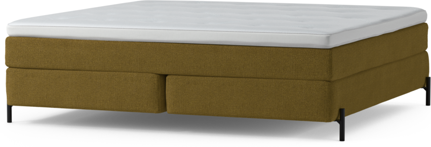 Delux Sense - Kontinentalsäng, dubbelsäng med bäddmadrass och sängben