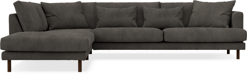 Harper - 3-sits soffa med divan vänster - Grå