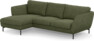 Madison Lux - 2-sits soffa med schäslong vänster - Grön