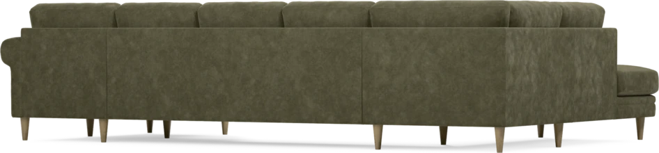 Eden - 3-sits soffa med divan vänster och schäslong höger - Grön