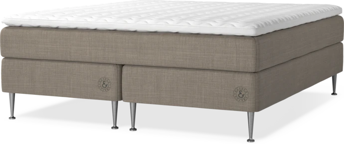 Asperö Comfort, Kontinentalsäng, dubbelsäng med bäddmadrass Comfort och sängben