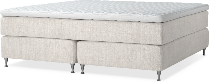 Delux Exclusive - Kontinentalsäng, dubbelsäng med bäddmadrass och sängben