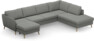 County - 3-sits soffa med schäslong vänster och divan höger - Grå