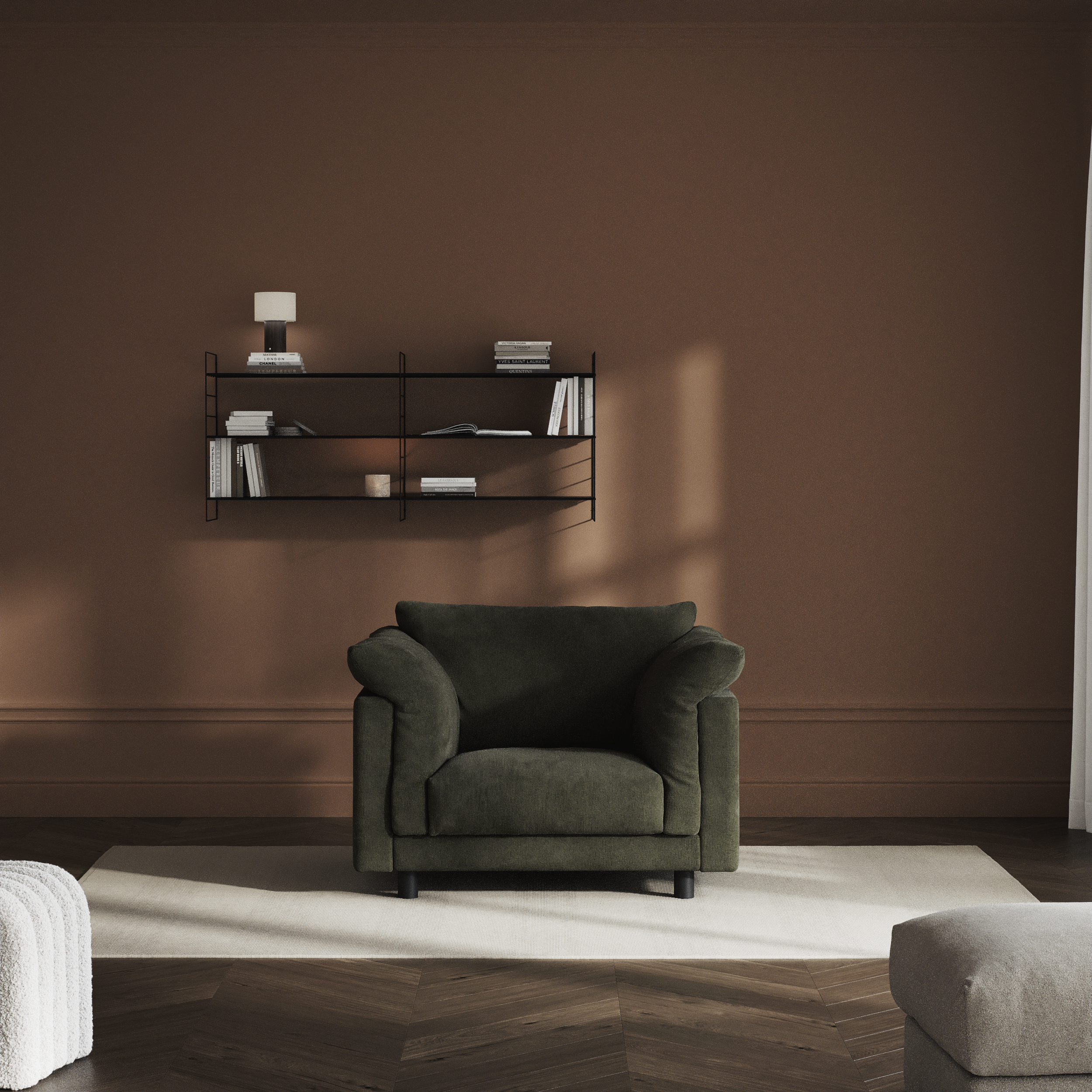 Cherrie, Fåtölj, fast klädsel