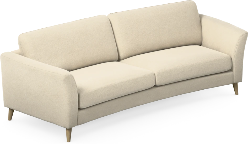 Bridge - 3-sits soffa svängd - Beige