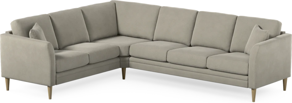 Eden - Hörnsoffa, 2+3-sits - Brun