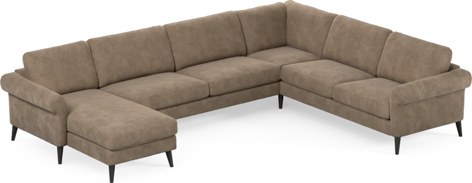Bridge - Hörnsoffa, 3+2-sits med schäslong vänster - Beige